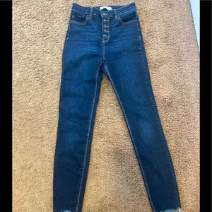 Carly Jeans High Rise Skinny Button Fly Stretch